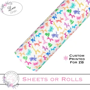 ⋅  Balloon Animals ⋅ Custom Luxe Vegan Faux Leather ⋅ Sheets or Rolls! ⋅