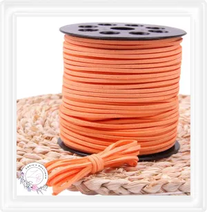 ⋅ Faux Suede Cord ⋅ 2.7mm ⋅ Orange ⋅ 5 Metres ⋅