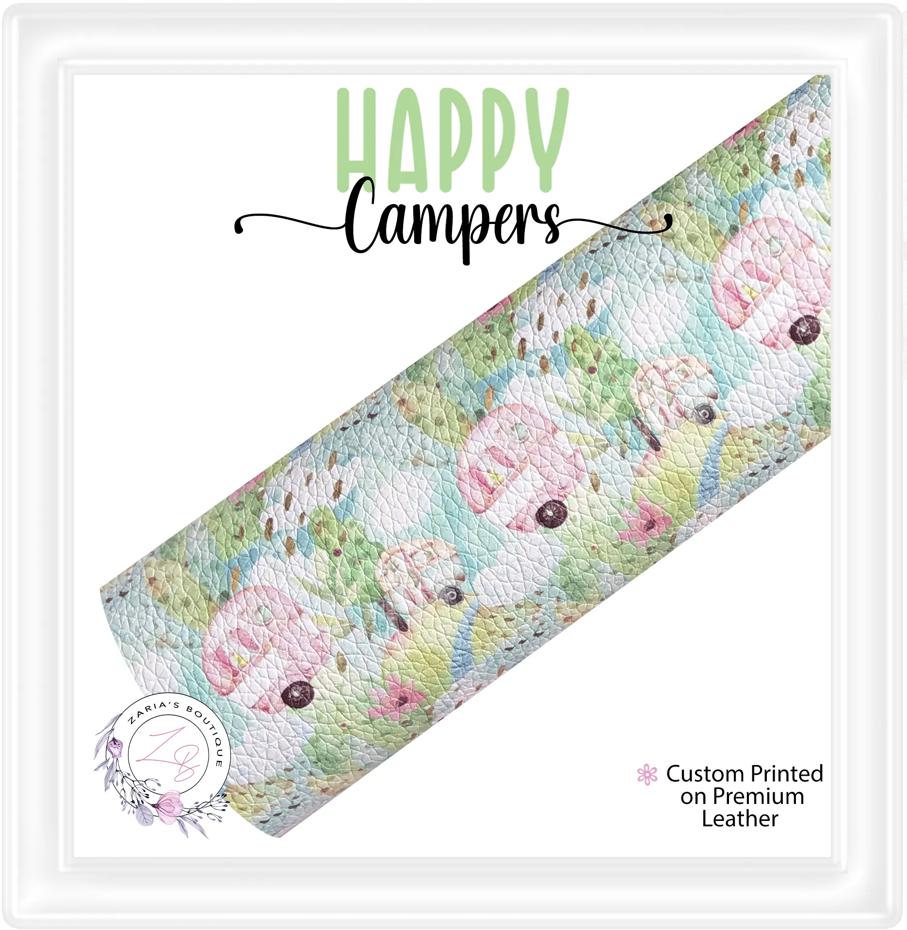 ⋅ Happy Campers ⋅ Glamping Caravans ⋅ Premium Custom Vegan Faux Leather
