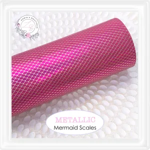 ⋅ Mermaid Scales  ⋅  Embossed Faux Leather ⋅