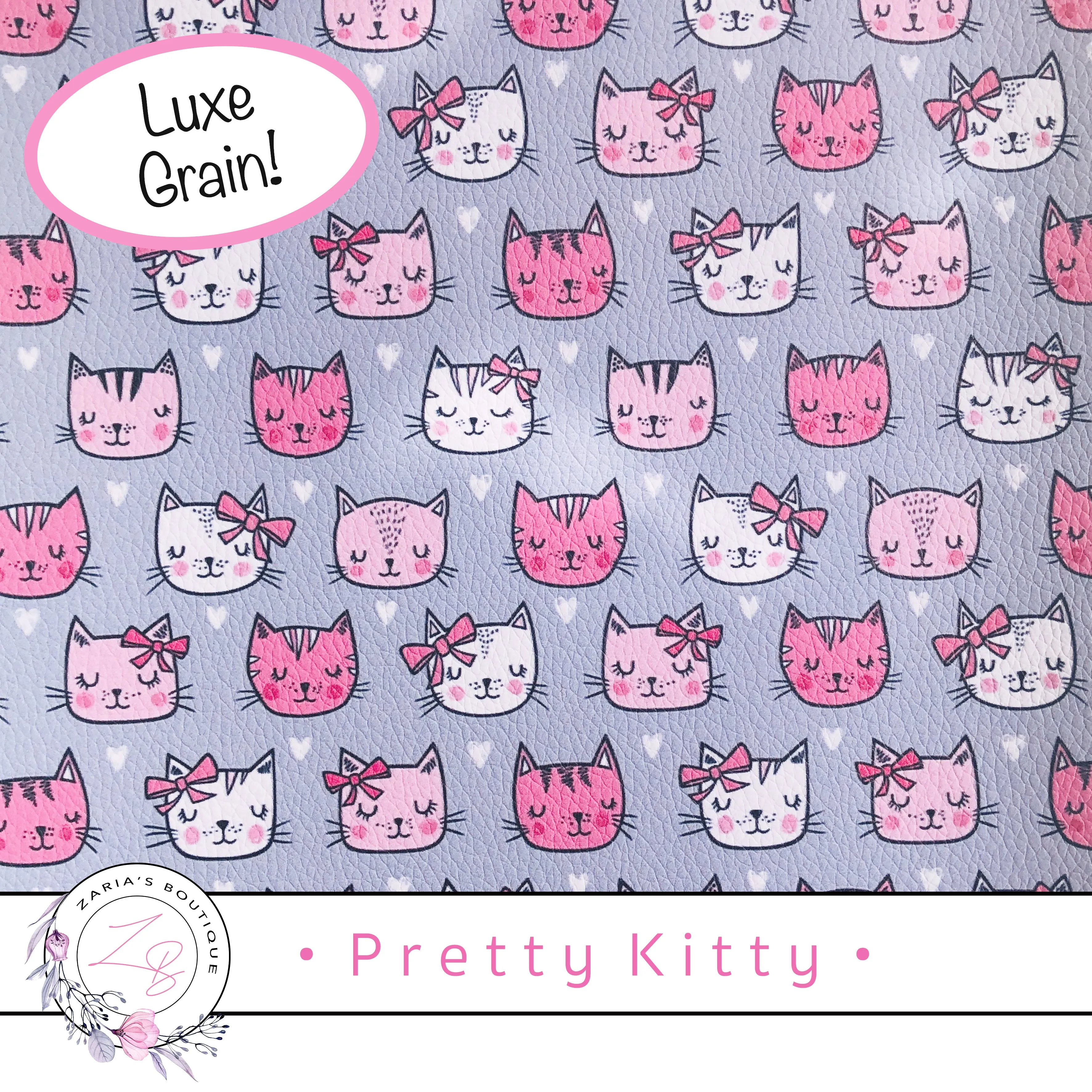 • Pretty Kitty  •  Vegan Faux Leather