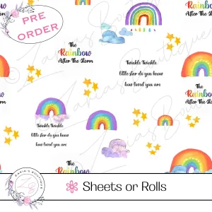 ⋅ Rainbow Baby ⋅ Custom Luxe Vegan Faux Leather ⋅ Sheets or Rolls! ⋅