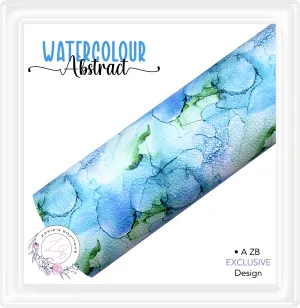 ⋅ Watercolour Abstract ⋅ Exclusive Luxe Vegan Faux Leather ⋅ Sheets or Rolls! ⋅