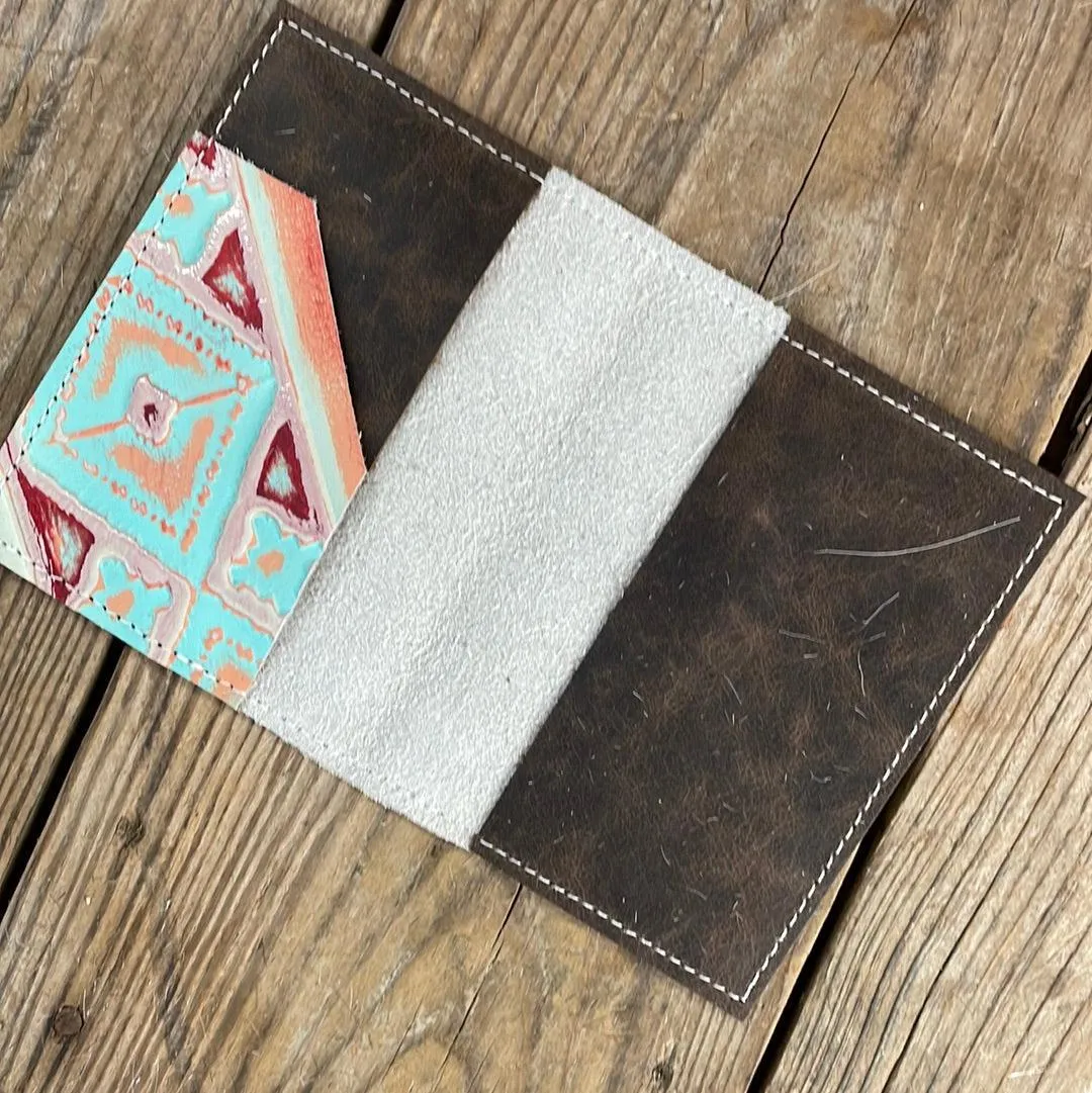 068 Passport Cover - Brindle w/ Fiesta Navajo