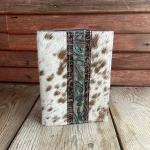 070 Small Notepad Cover - Longhorn w/ Turquoise Autumn