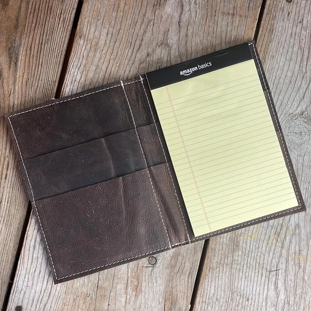 070 Small Notepad Cover - Longhorn w/ Turquoise Autumn