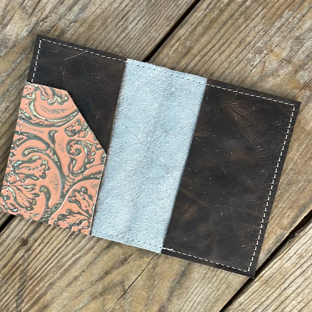 079 Passport Cover - Brindle w/ Grapefruit Tool