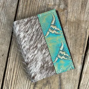 092 Passport Cover - Longhorn w/ Margarita Skulls