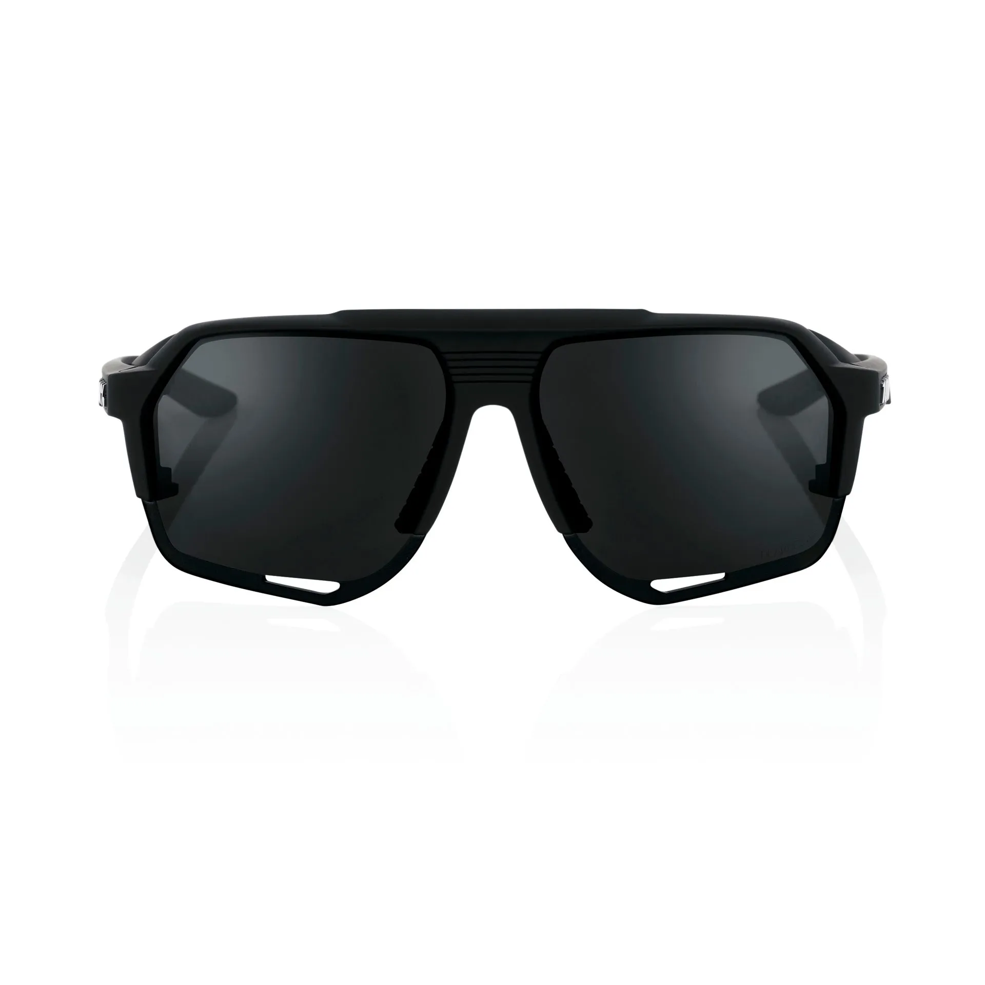 100% Norvik Sunglasses Matte Black with Grey Peakpolar Lens