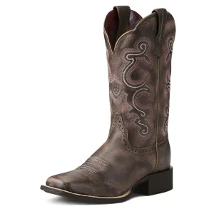 10021616 Ariat Women's Quickdraw Tack Room Chocolate