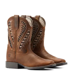 10044485 Ariat Kds Quickdraw Venttek Distressed Tan