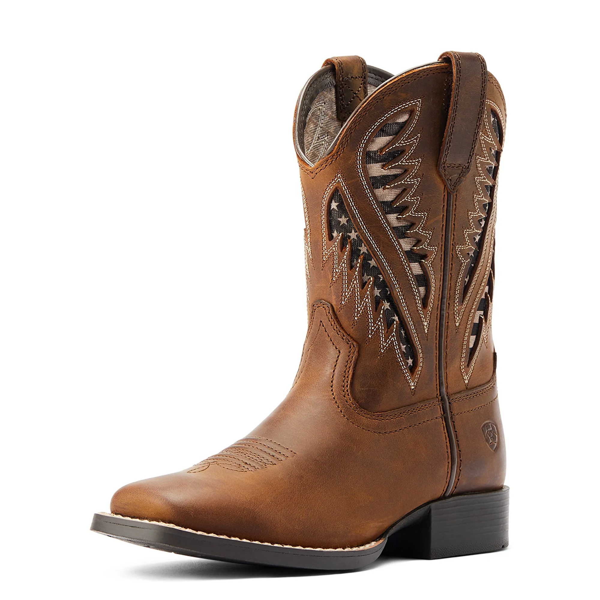 10044485 Ariat Kds Quickdraw Venttek Distressed Tan
