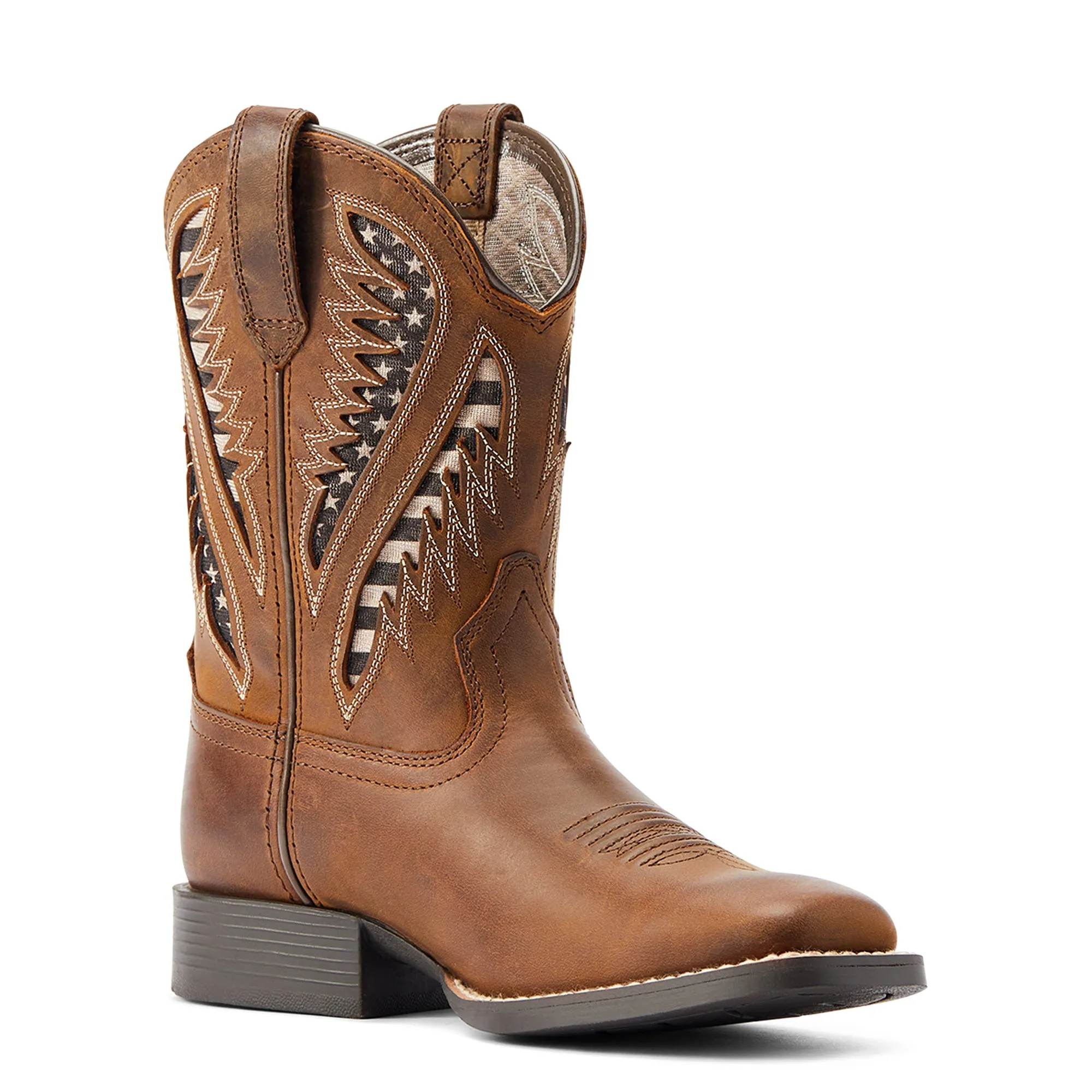 10044485 Ariat Kds Quickdraw Venttek Distressed Tan