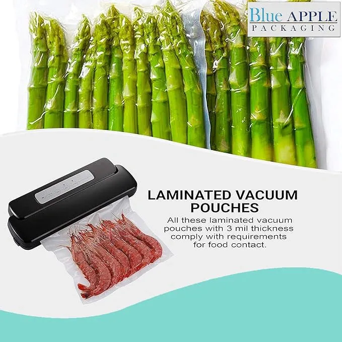 12X18 inches Vacuum Seal Bags for Food Packaging 3 Mil Co-Extruded