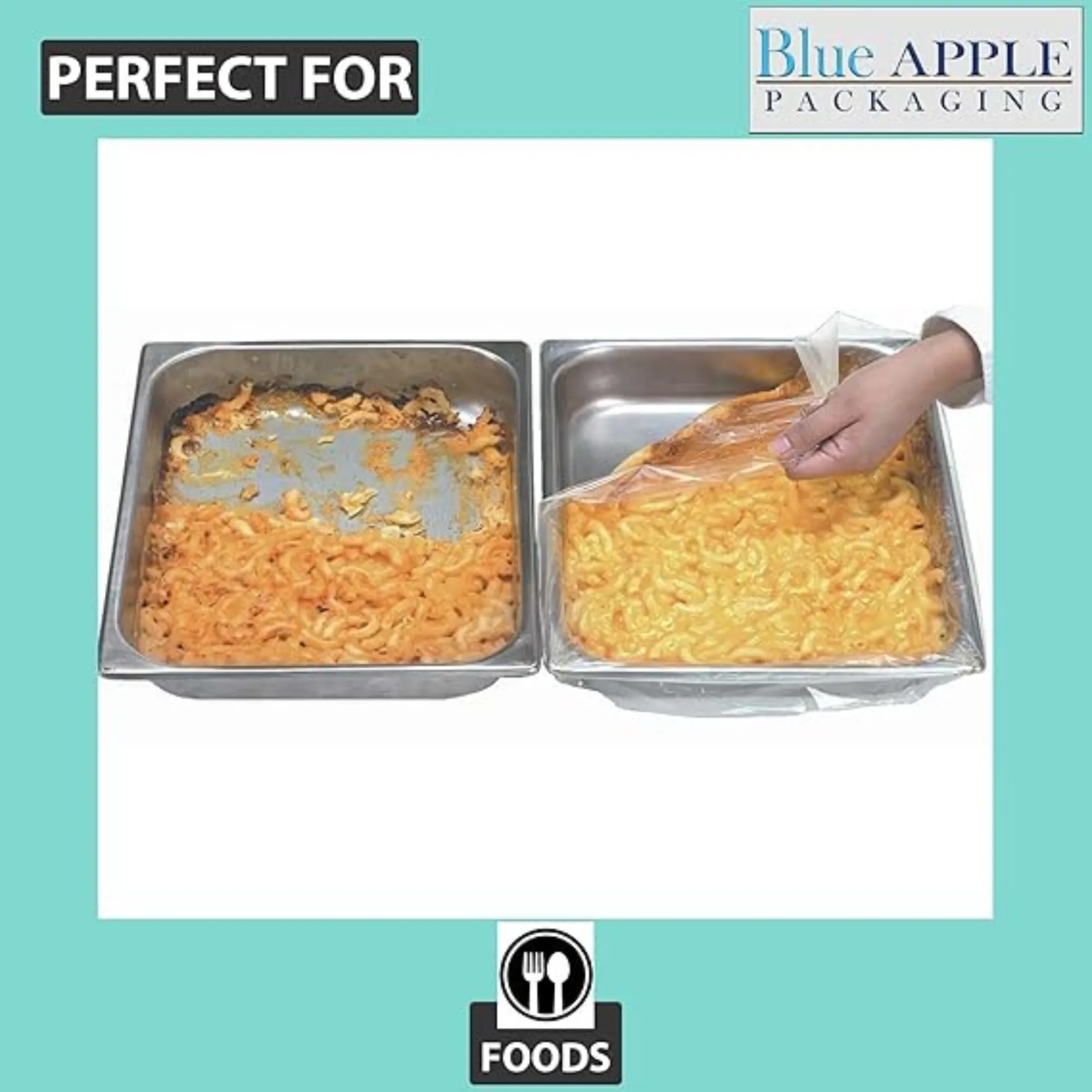 19X14 inches Pan Liners Poly Nylon 1 Mil Third and Quarter Pans Med and Deep PN