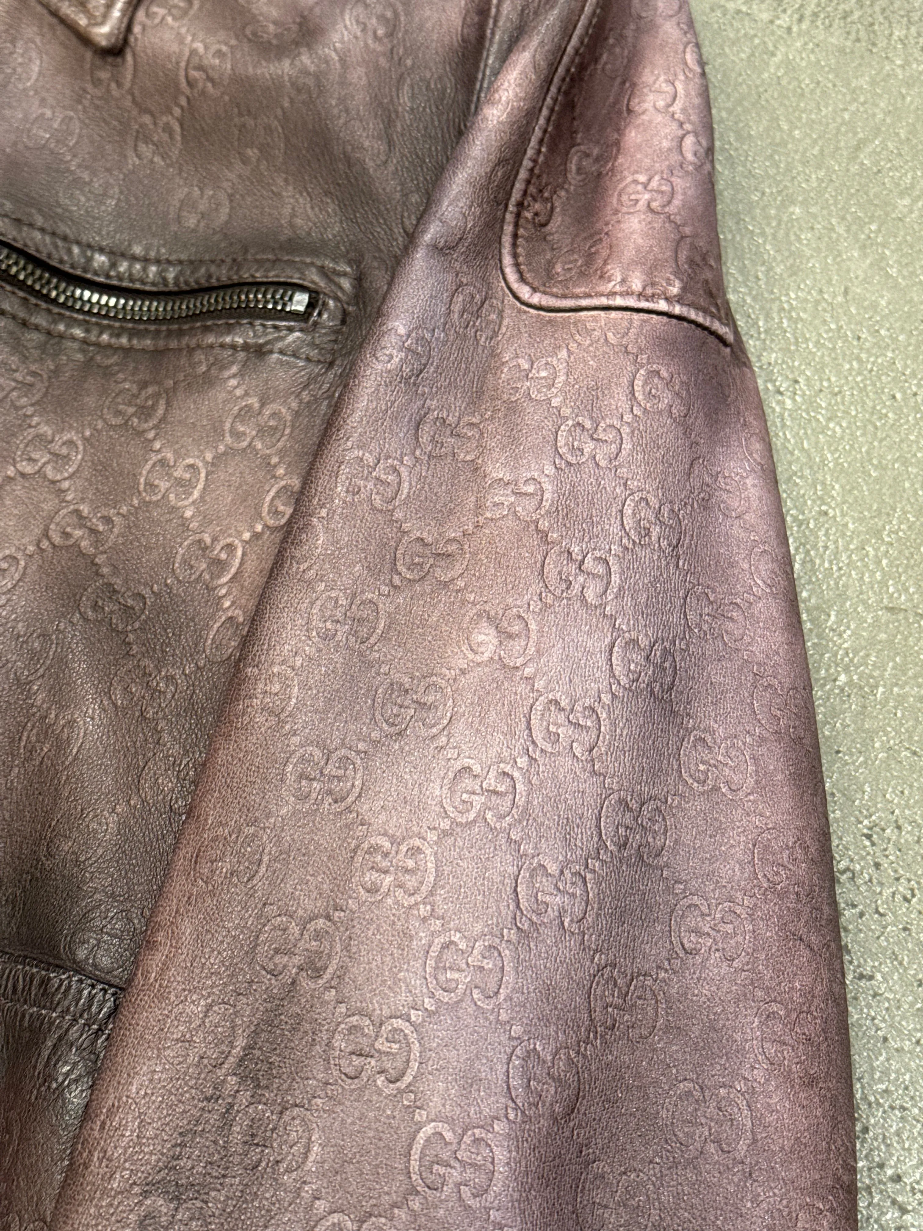 2010s Gucci “Guccissima” monogram leather jacket