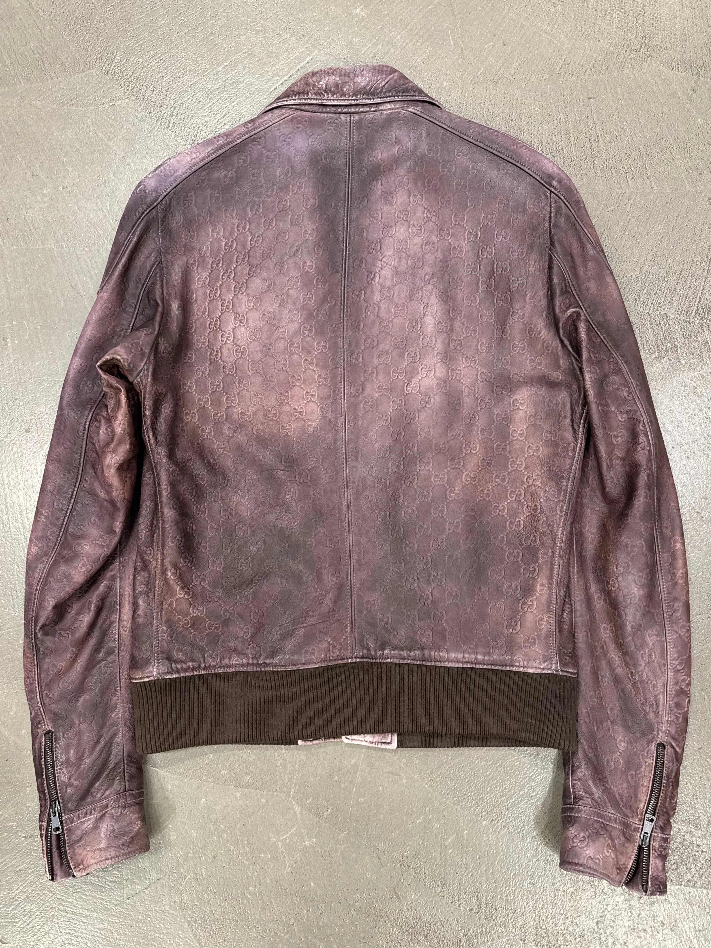 2010s Gucci “Guccissima” monogram leather jacket