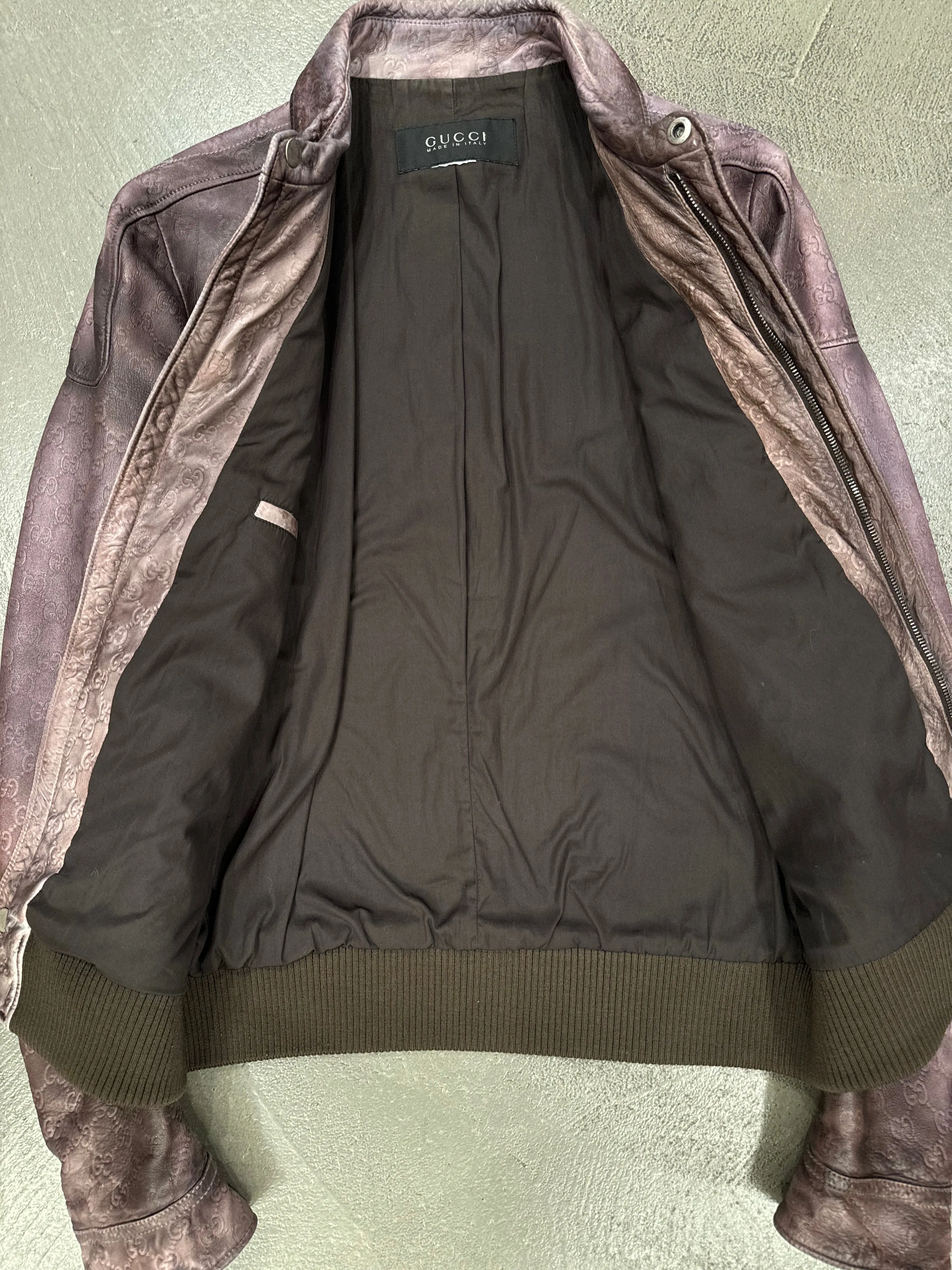 2010s Gucci “Guccissima” monogram leather jacket