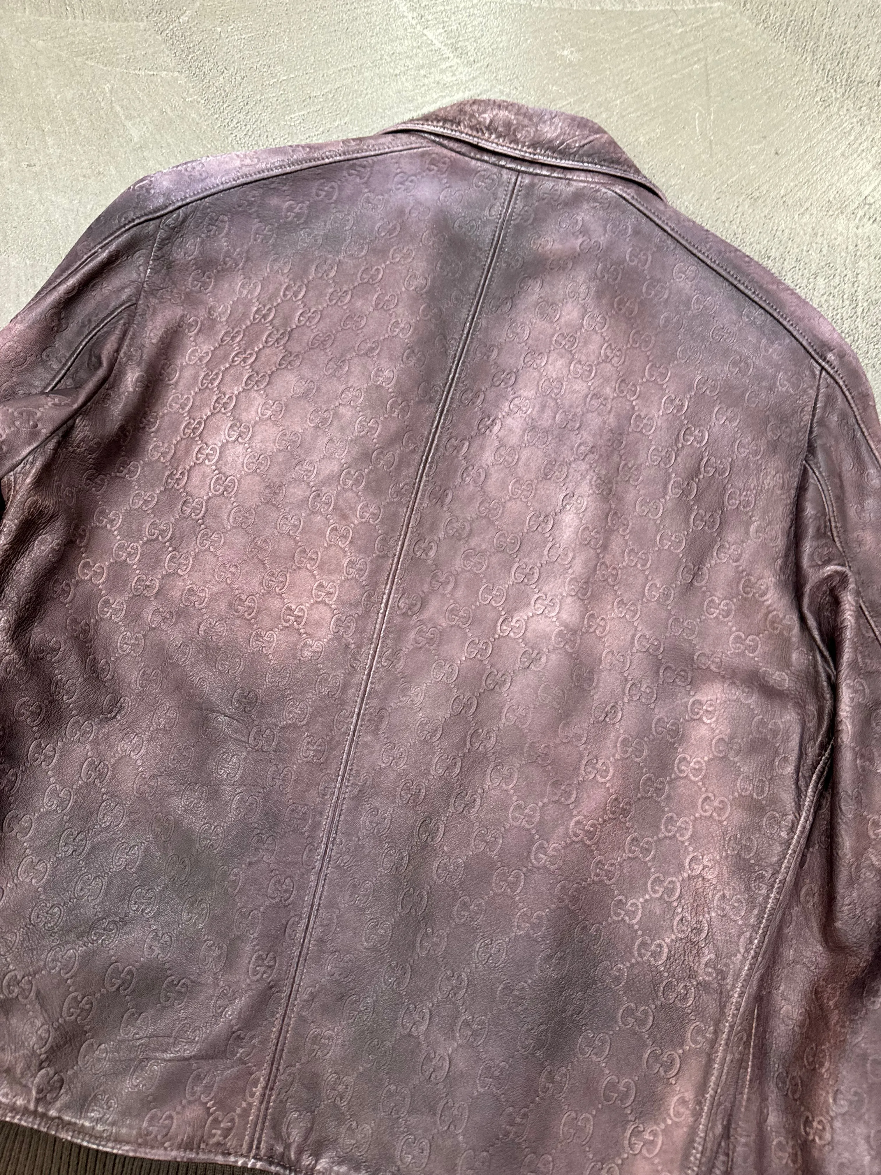 2010s Gucci “Guccissima” monogram leather jacket