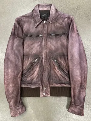 2010s Gucci “Guccissima” monogram leather jacket