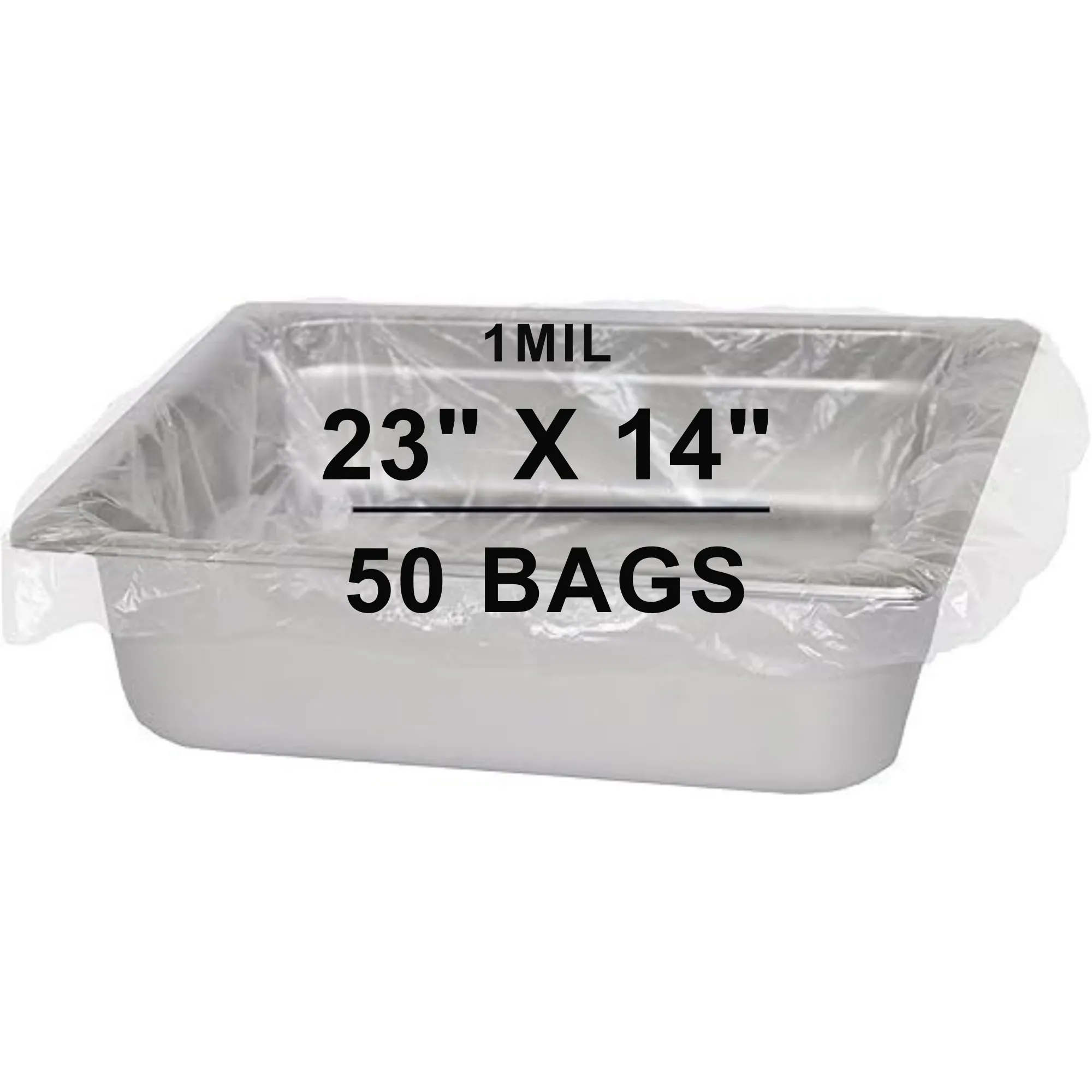 23X14 inches Pan Liners Poly Nylon 1 Mil Half Pan Med and Deep PN