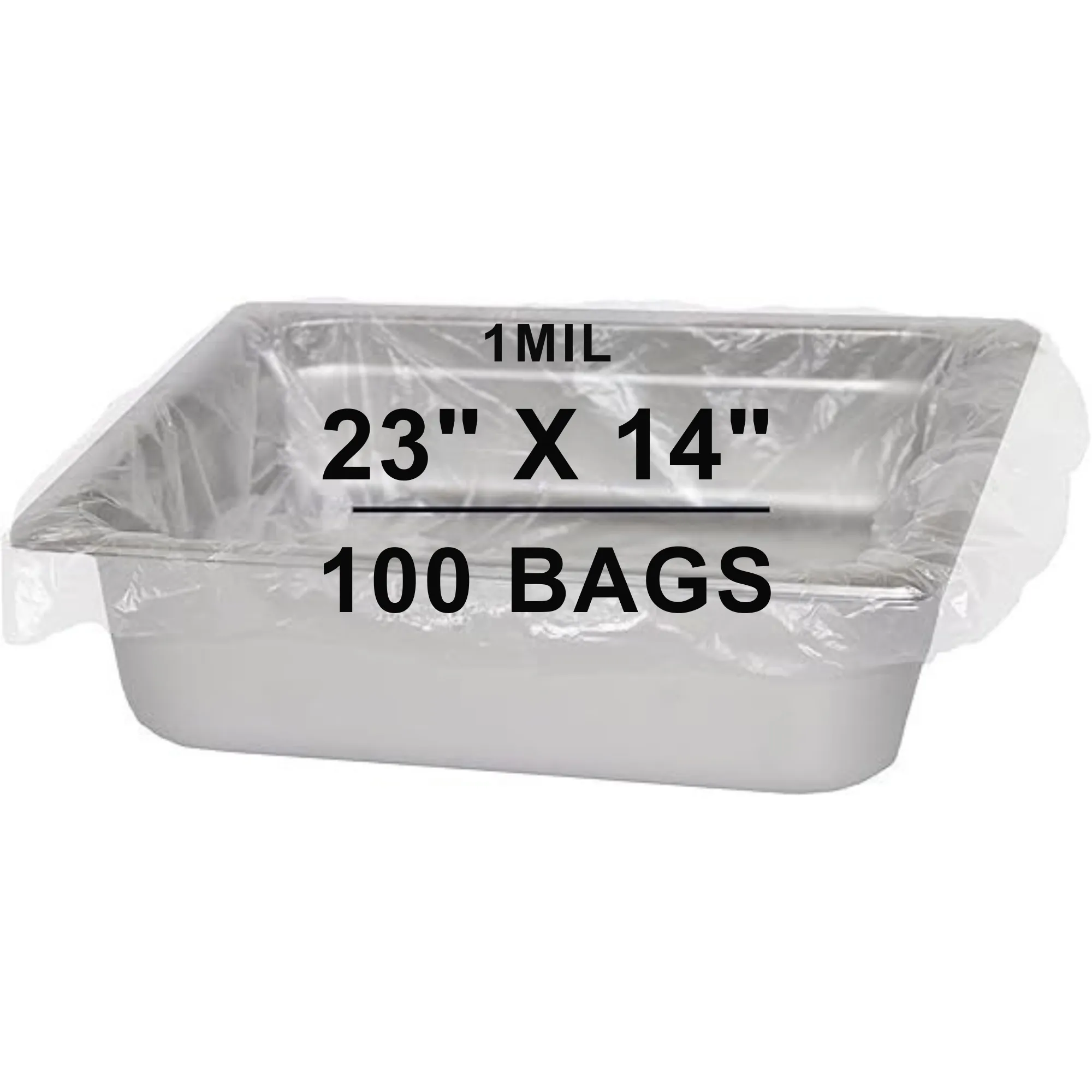 23X14 inches Pan Liners Poly Nylon 1 Mil Half Pan Med and Deep PN