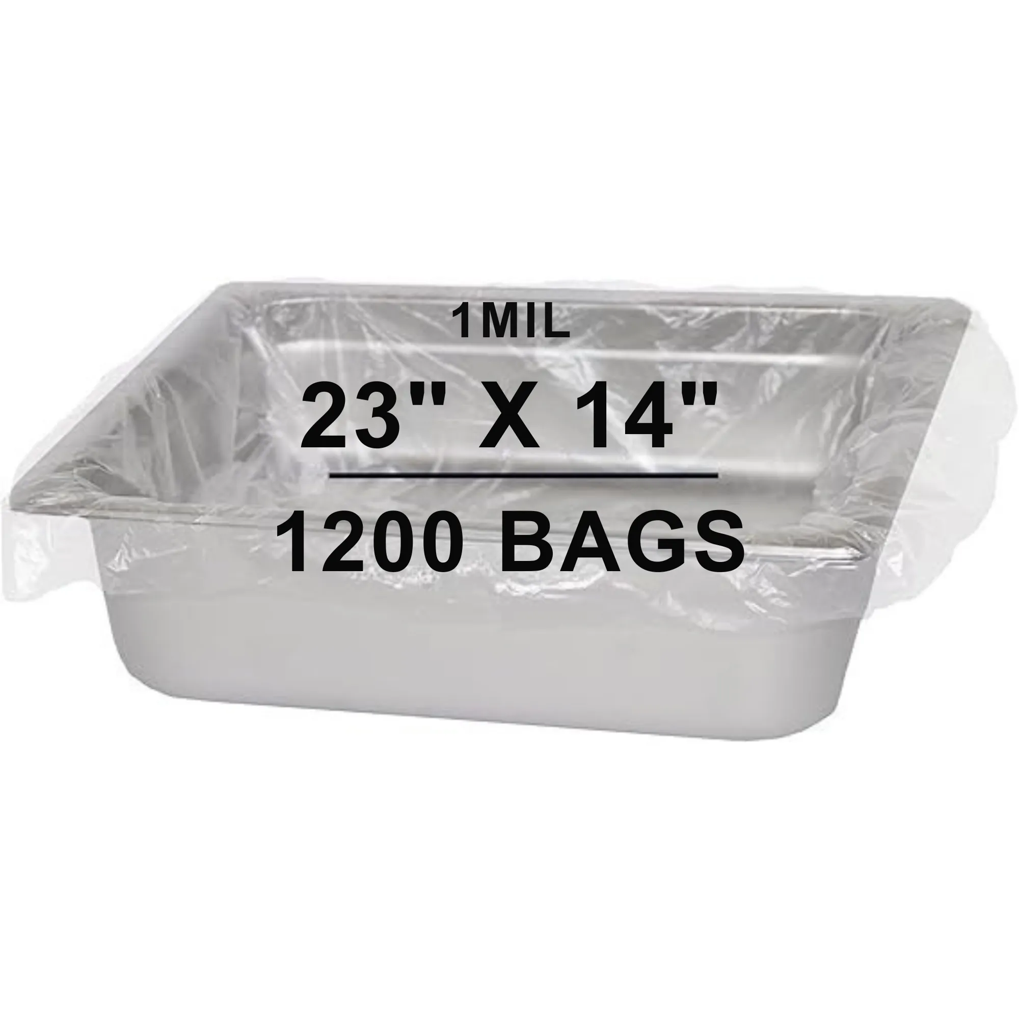23X14 inches Pan Liners Poly Nylon 1 Mil Half Pan Med and Deep PN