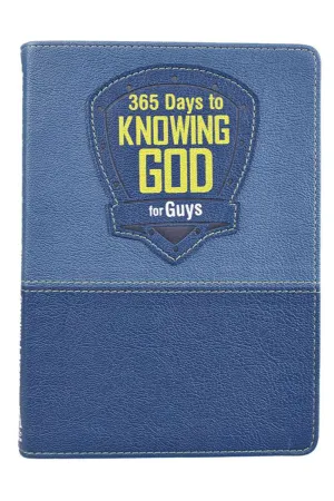365 Days To Knowing God For Guys LuxLeather Book