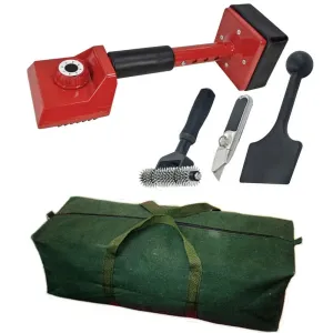 5PC CARPET FITTING TOOL KIT inc KNEE KICKER SEAM ROLLER STAIR PRESS CANVAS BAG