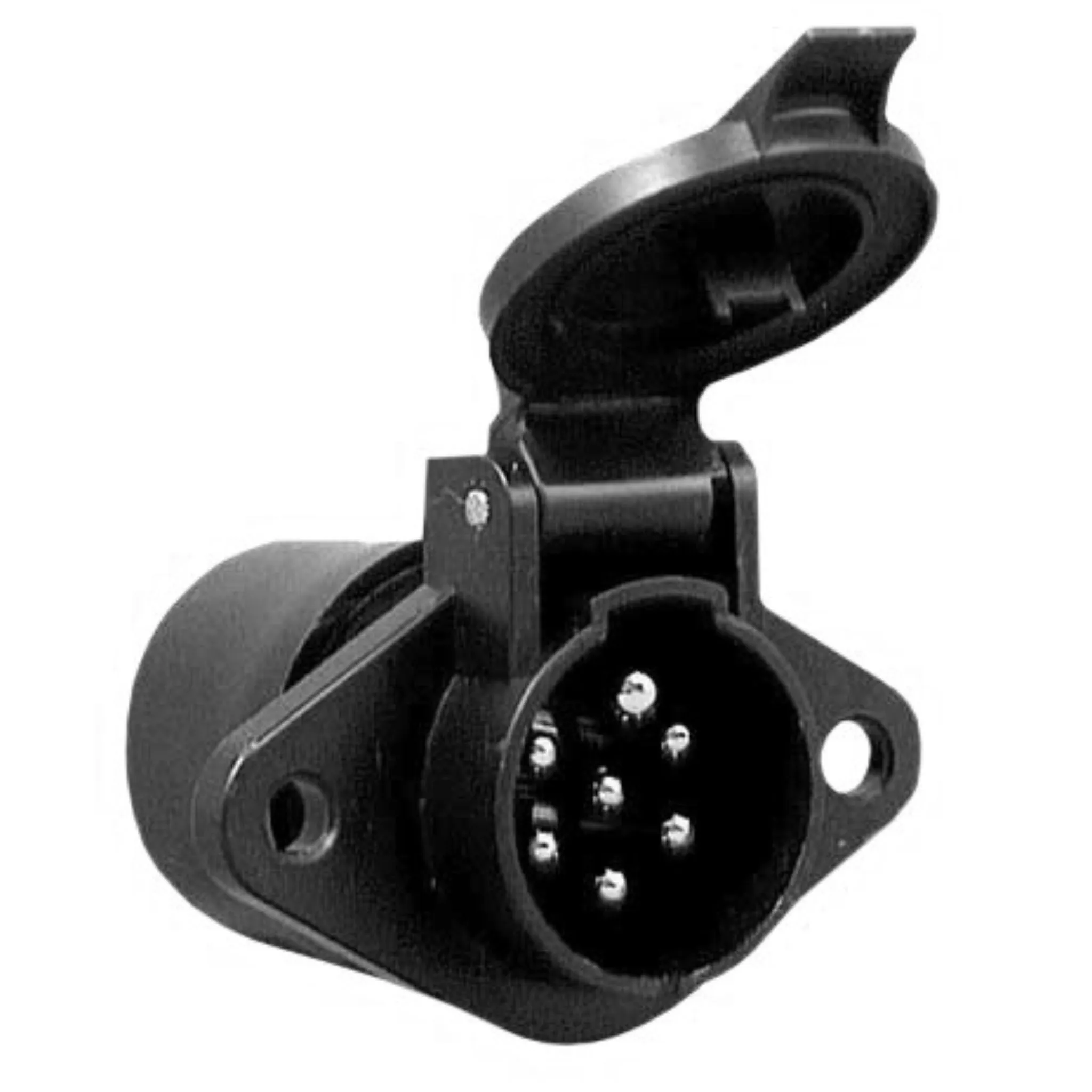 7 Pin Heavy Duty Socket Trailer Plug | 24V | TS005851