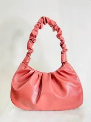 AAFROSE Pleated mud baguette bag
