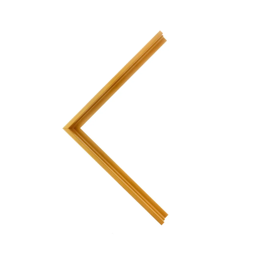 Abstract Navy Gold Paint - Wrapped Canvas Painting Print Mercury Row® Frame Color: Walnut Size: 32"H x 48"W Format: Framed Print with Mat