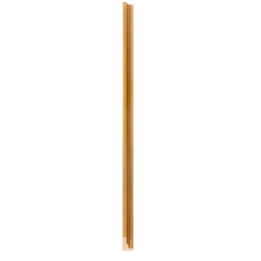 Abstract Navy Gold Paint - Wrapped Canvas Painting Print Mercury Row® Frame Color: Walnut Size: 32"H x 48"W Format: Framed Print with Mat