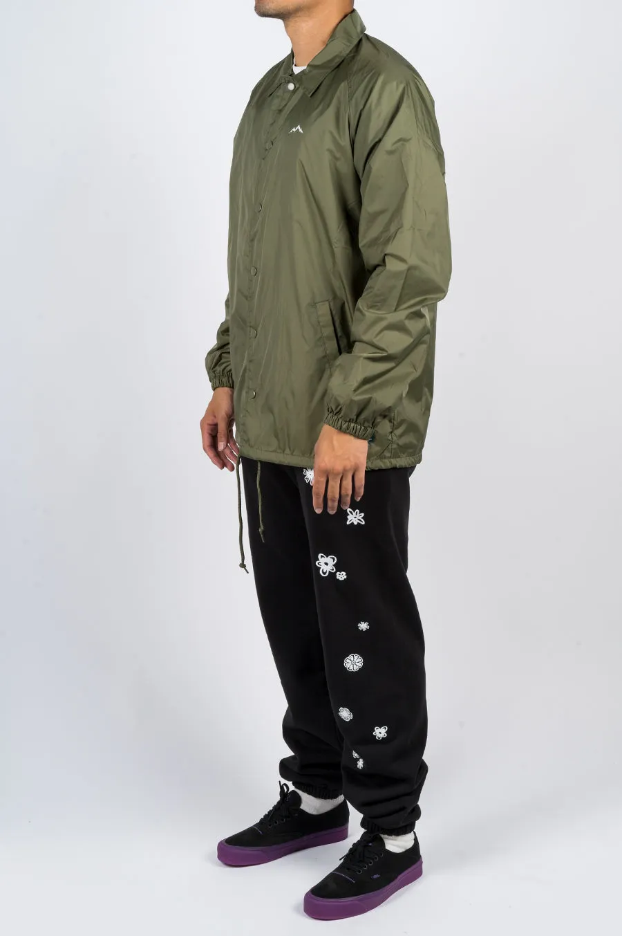 AFIELD OUT LANDSCAPE COACH JACKET ARMY GREEN