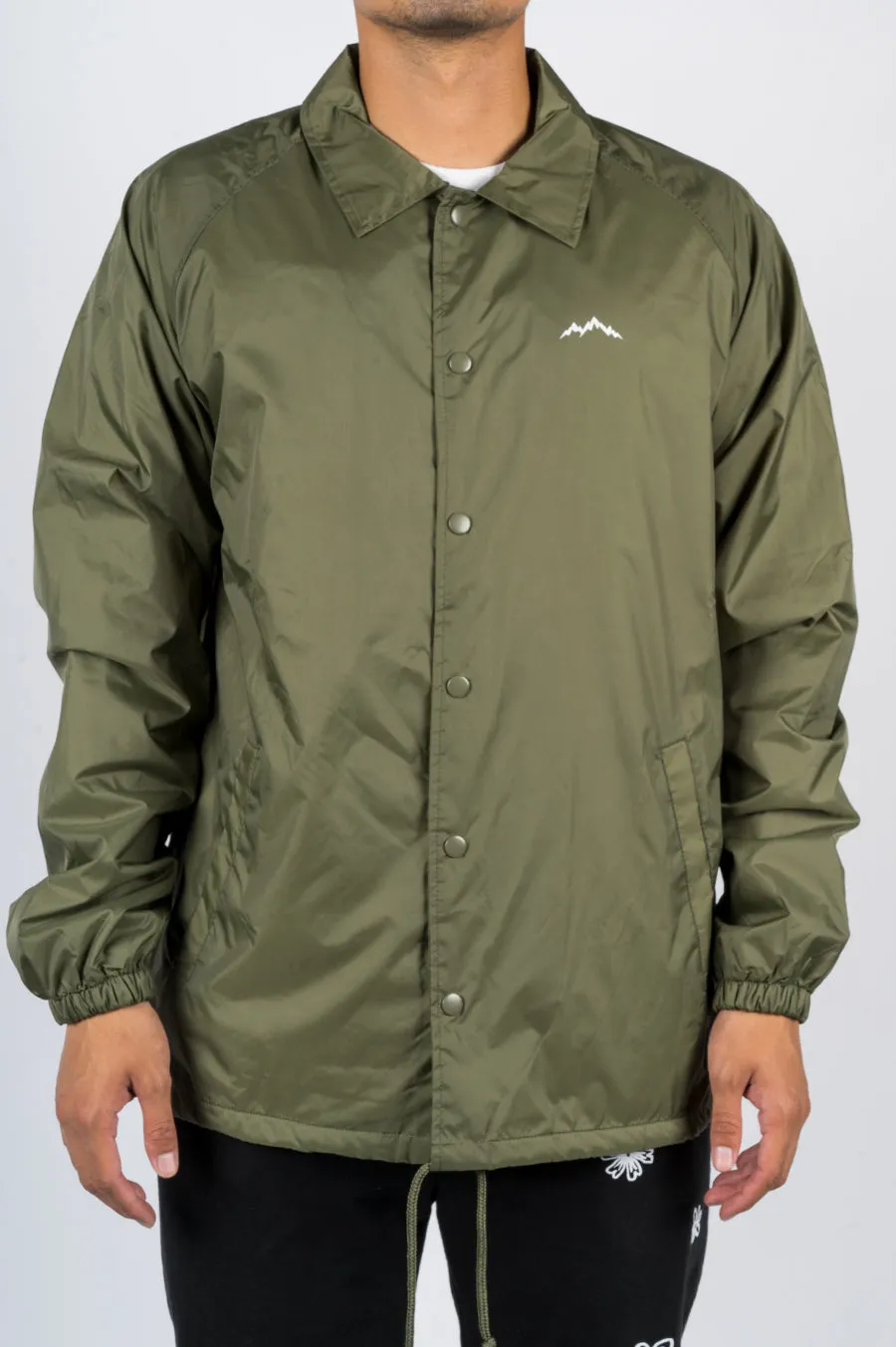 AFIELD OUT LANDSCAPE COACH JACKET ARMY GREEN