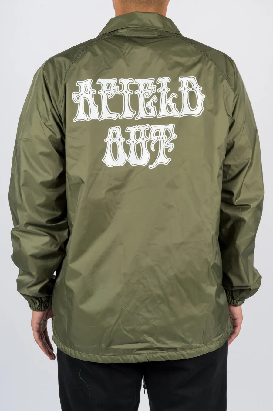 AFIELD OUT LANDSCAPE COACH JACKET ARMY GREEN