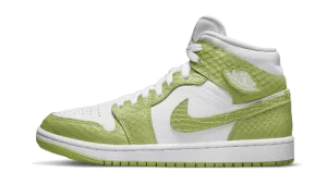 Air Jordan 1 Mid Green Python
