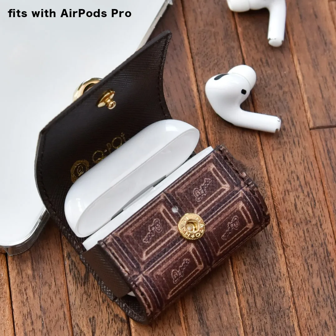 AirPods Pro/AirPods 3rd generation Leather Case (Bitter Chocolate)【Japan Jewelry】