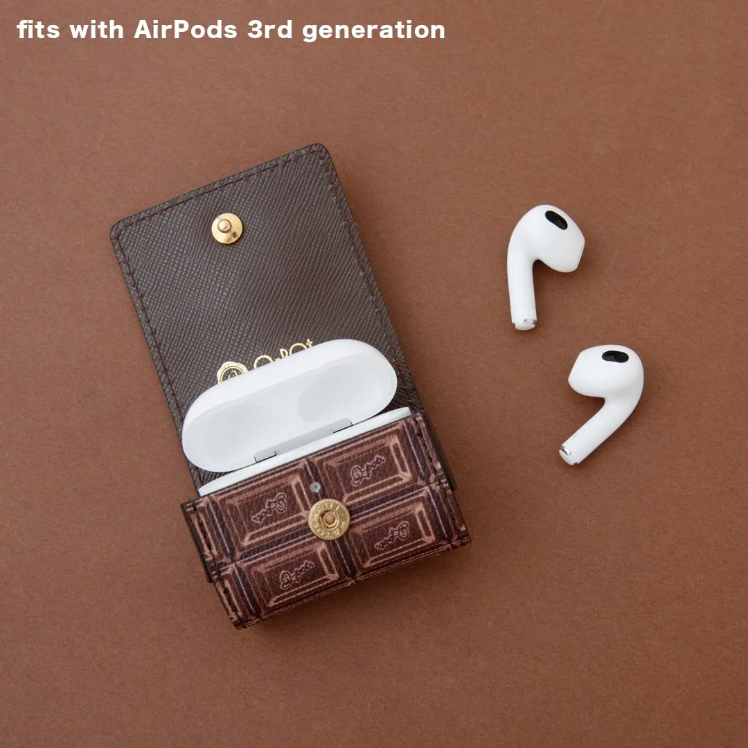 AirPods Pro/AirPods 3rd generation Leather Case (Bitter Chocolate)【Japan Jewelry】