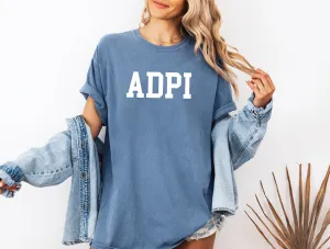 Alpha Delta Pi Heavyweight Short Sleeve T-shirt - ADPI Comfort Colors Tee