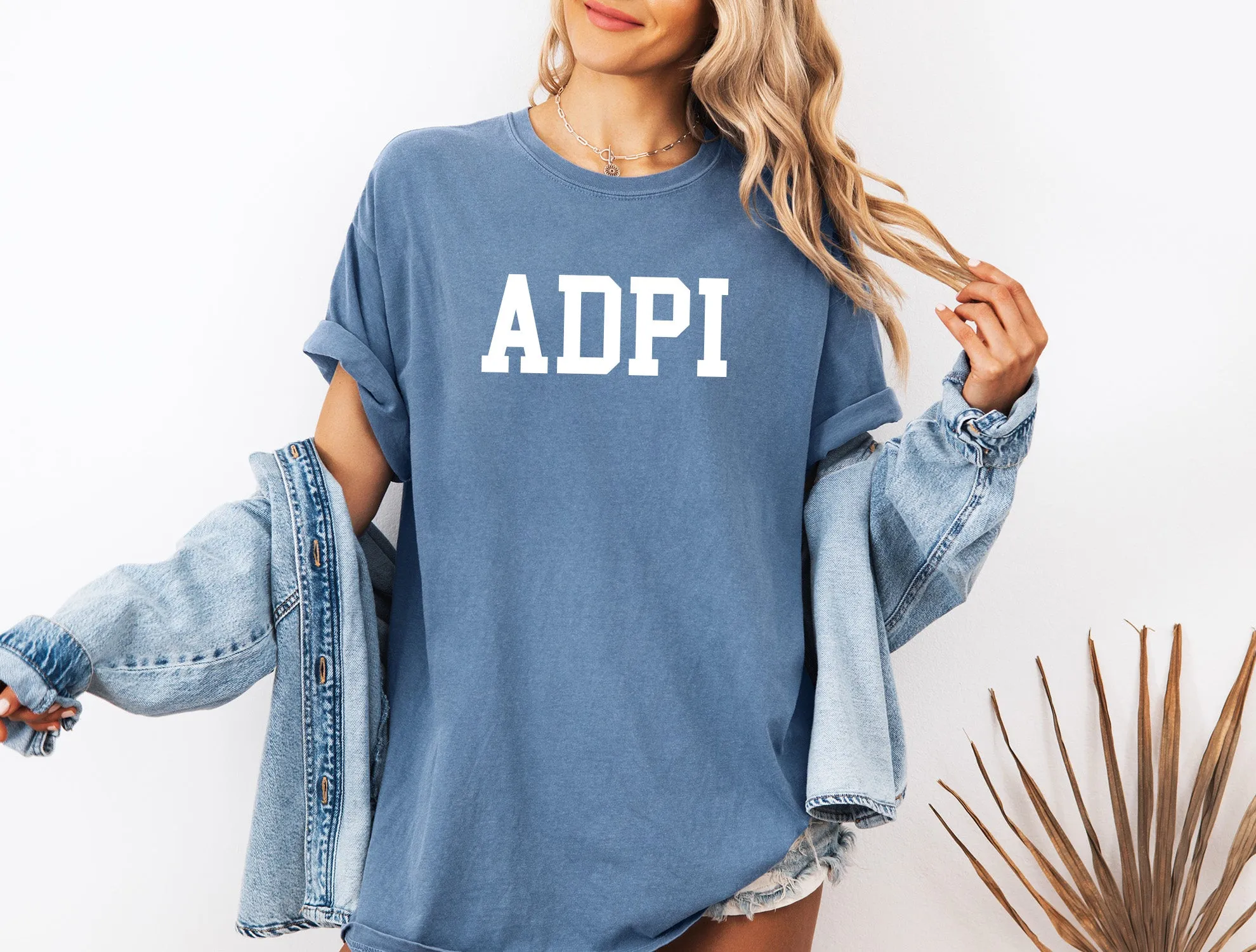 Alpha Delta Pi Heavyweight Short Sleeve T-shirt - ADPI Comfort Colors Tee