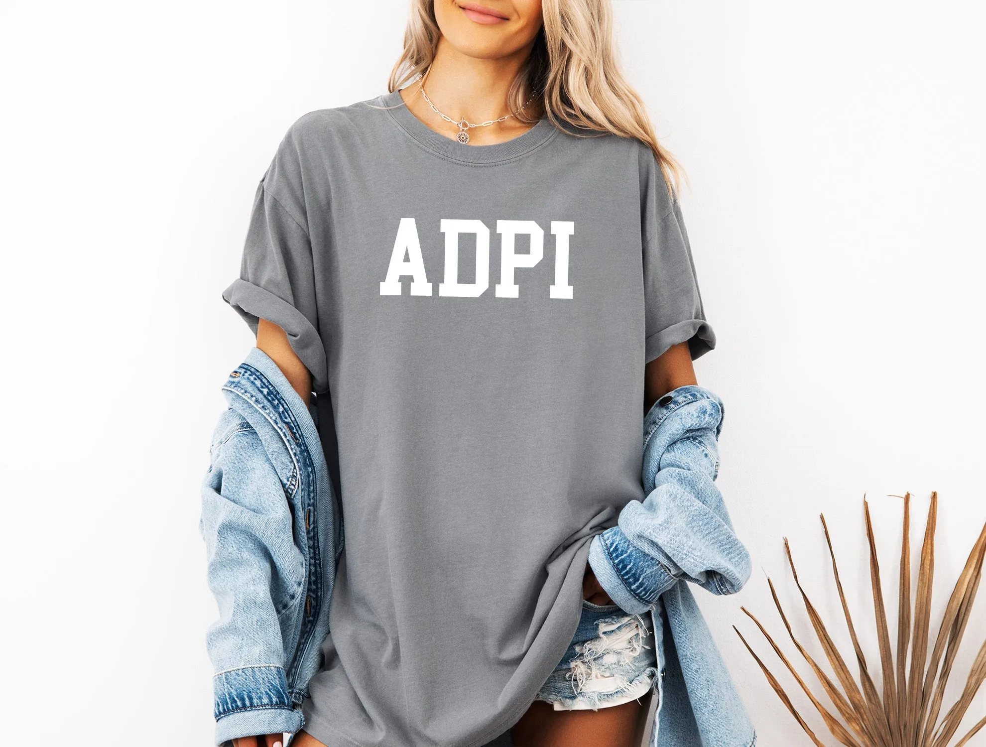 Alpha Delta Pi Heavyweight Short Sleeve T-shirt - ADPI Comfort Colors Tee