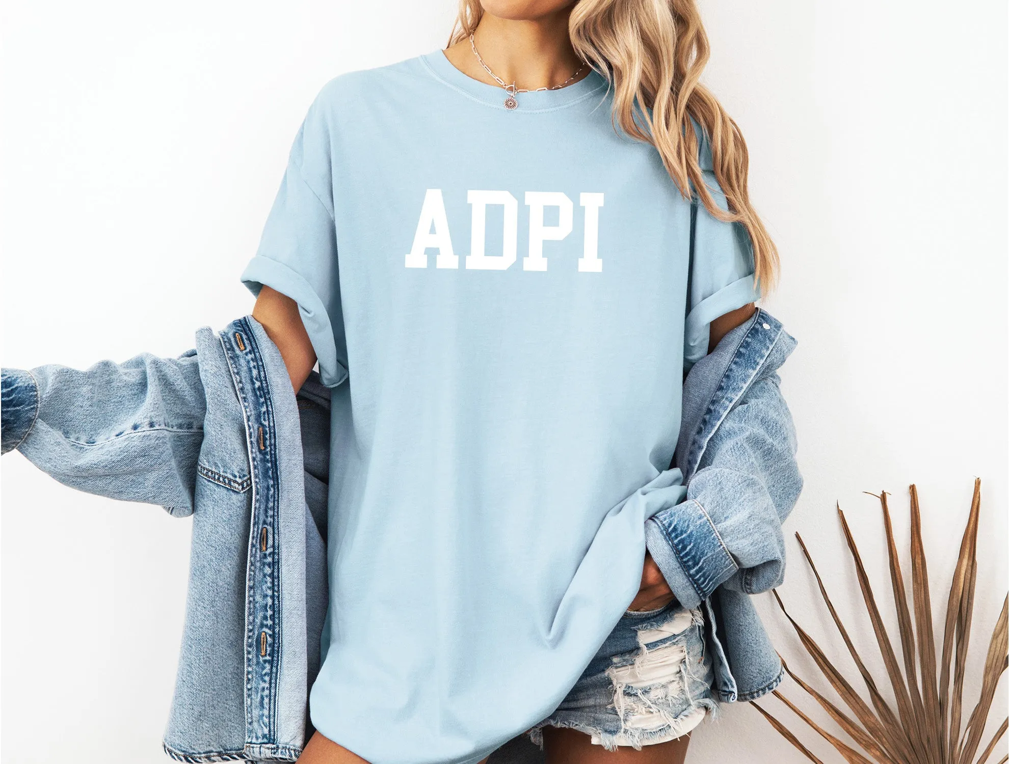 Alpha Delta Pi Heavyweight Short Sleeve T-shirt - ADPI Comfort Colors Tee