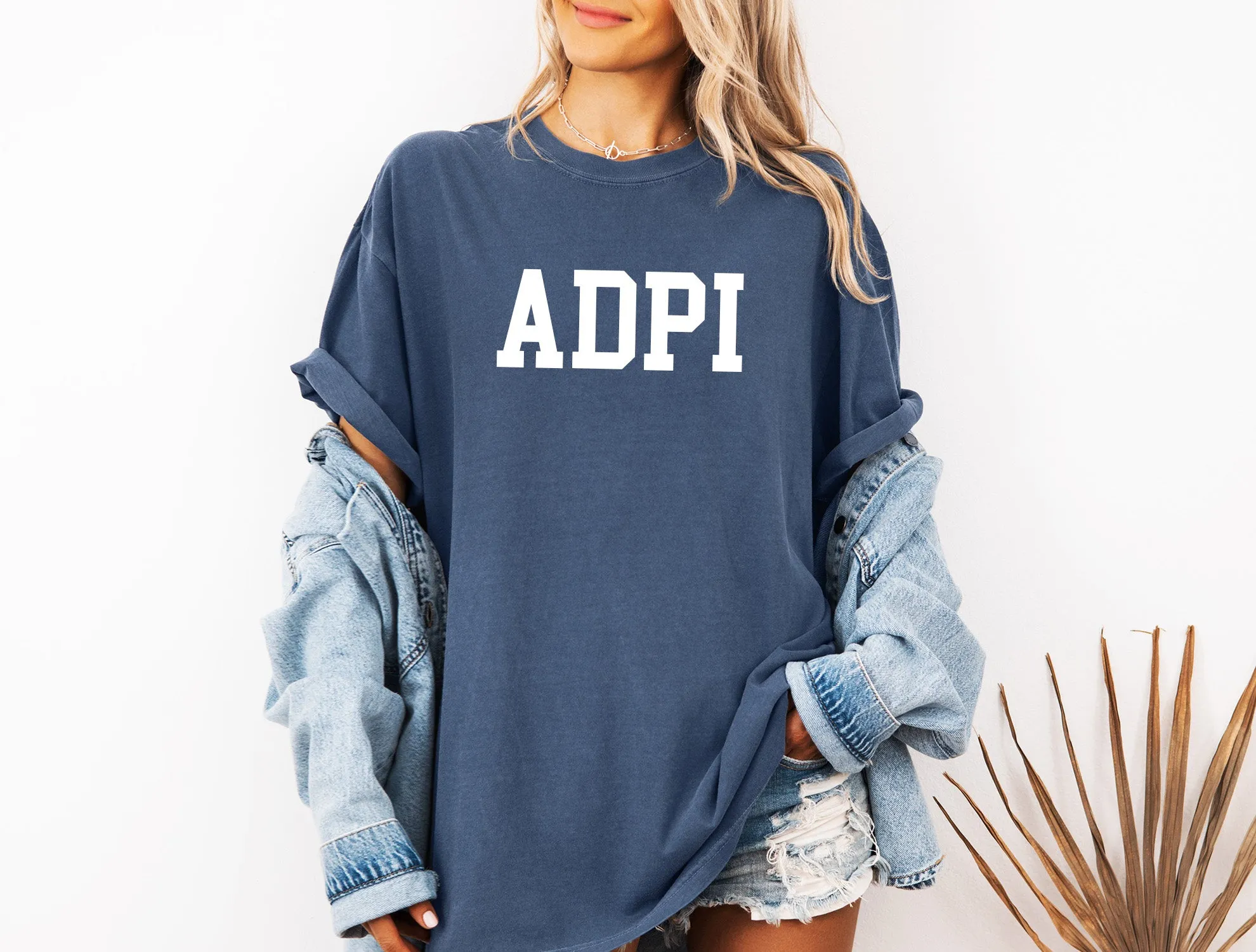 Alpha Delta Pi Heavyweight Short Sleeve T-shirt - ADPI Comfort Colors Tee