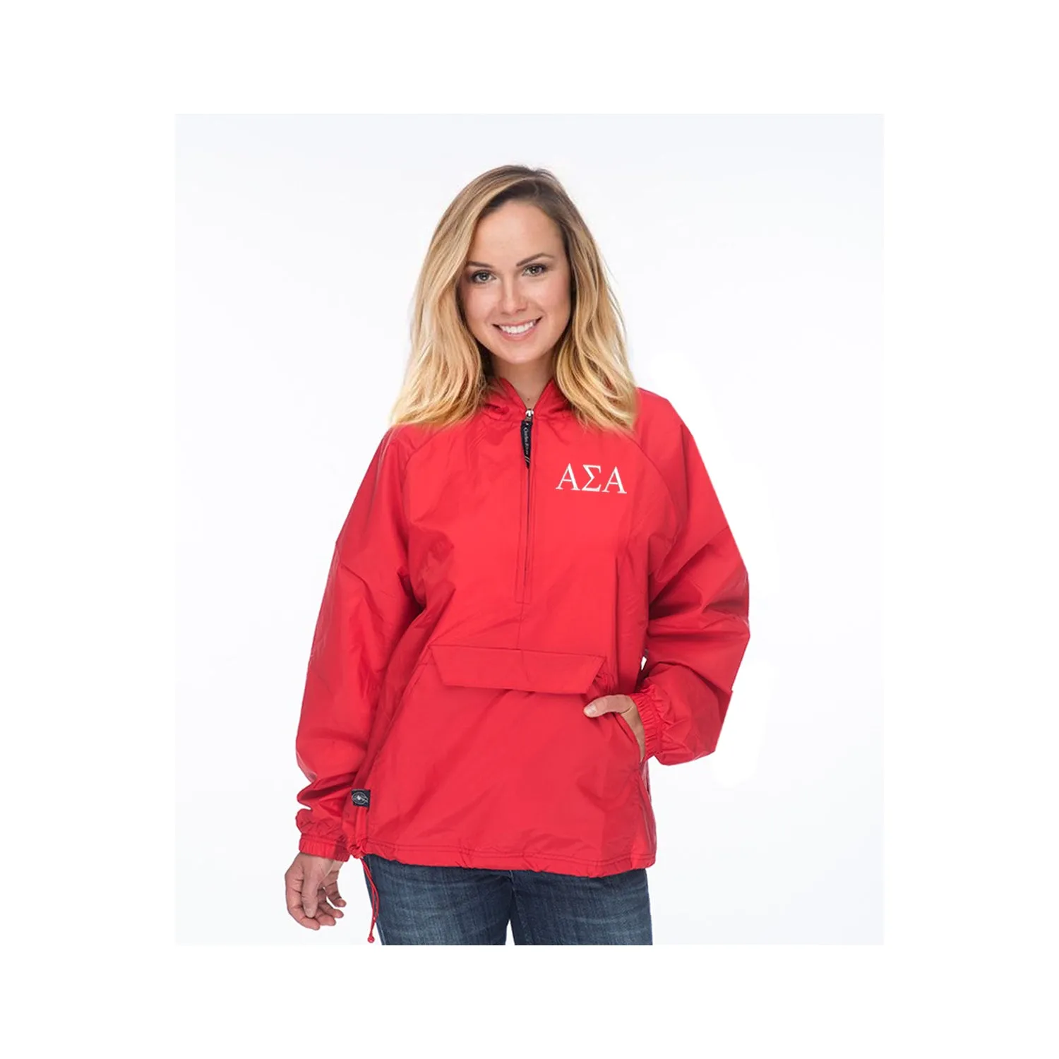 Alpha Sigma Alpha Lined Windbreaker