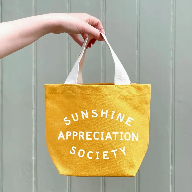 Alphabet Bags Little Canvas Bag - Sunshine Appreciation Society
