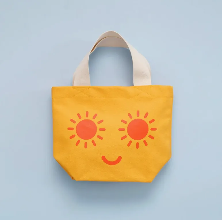 Alphabet Bags Little Canvas Bag - Sunshine Eyes