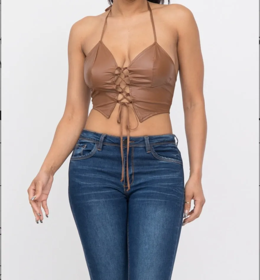 Amber Cropped Halter