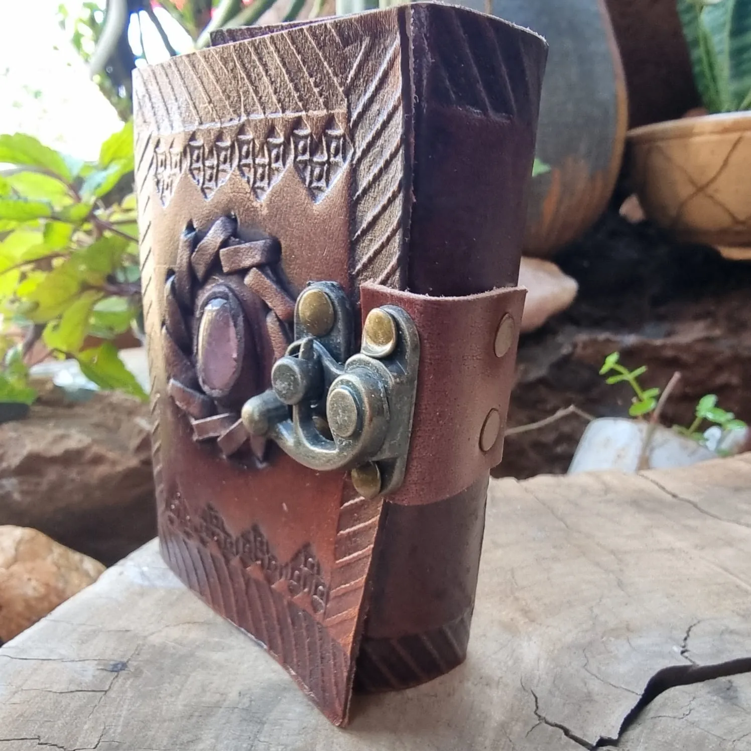 Amethyst Leather Journal ( Mini )