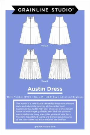Austin Dress Size 14-32 -- Grainline Studios